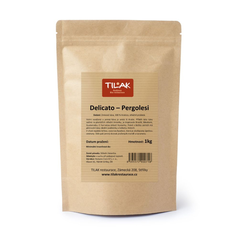 Káva Delicato - Pergolesi 1 kg