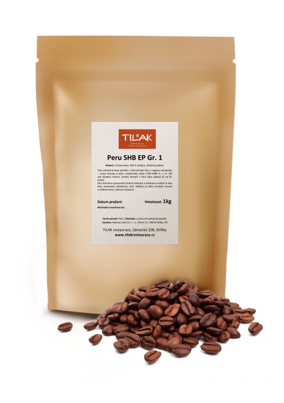 Káva Arabica Peru SHB EP Gr.1 1 kg