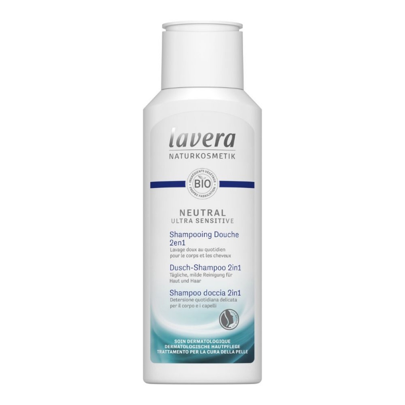 lavera NEUTRAL ULTRA SENSITIVE Sprchový šampon na tělo a vlasy 2v1 200 ml