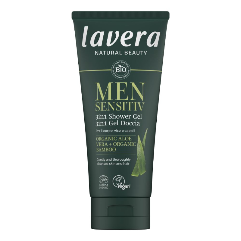 lavera Pánský sprchový gel Sensitive 3v1 200ml