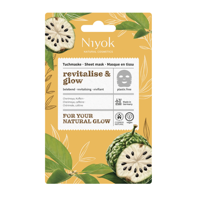 Niyok Textilní pleťová maska Revitalise & Glow