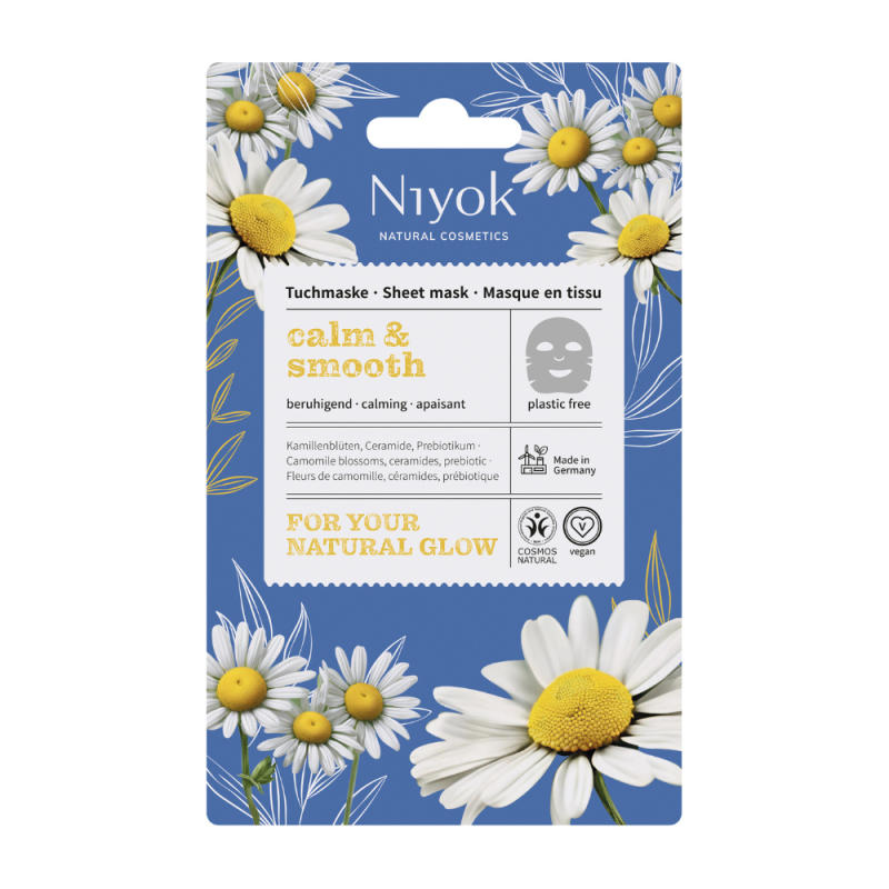 Niyok Textilní pleťová maska Calm & Smooth