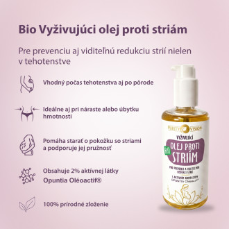 PURITY VISION Bio Vyživující olej proti striím 200 ml