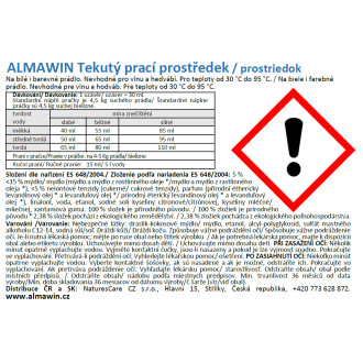 ALMAWIN Tekutý prací prostředek 750 ml