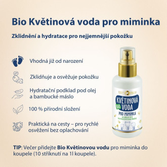 PURITY VISION Bio Květinová voda pro miminka 200 ml