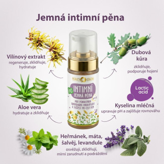 PURITY VISION Bio Jemná intimní pěna 90 ml