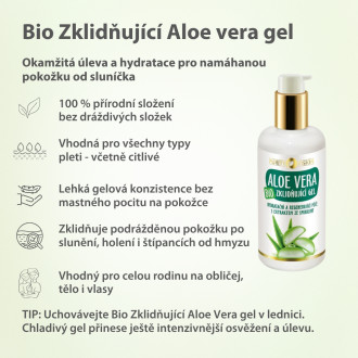 PURITY VISION Bio Zklidňující Aloe vera gel 200 ml
