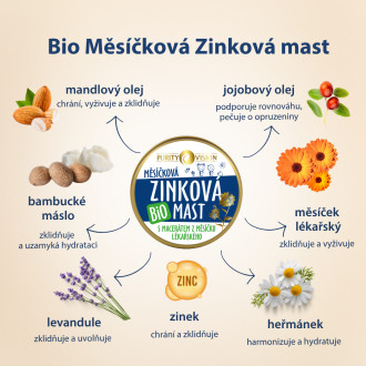 PURITY VISION Bio Měsíčková Zinková mast 30 ml