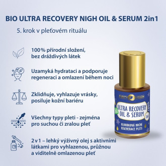 PURITY VISION Bio Ultra recovery night oil & serum 2in1 30 ml