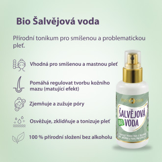 PURITY VISION Bio Šalvějová voda 100 ml