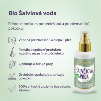 PURITY VISION Bio Šalvějová voda 100 ml